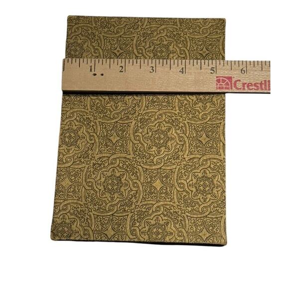 Gold Foil VTG Embossed Pattern Gift Wrap Box Christmas Holiday Birthday READ - Picture 5 of 9